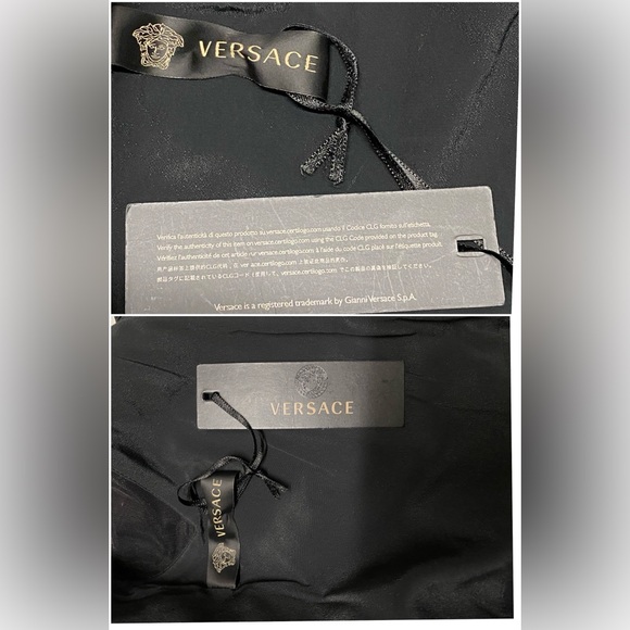 Versace crystal strap midi dress new 6 size - Picture 6 of 6